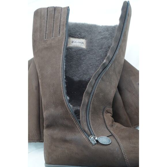 Pajar Canada Boots Shearling Lined Zip Knee High Size 40 - Picture 10 of 11